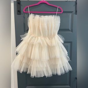 Mabel Cream Tulle Dress